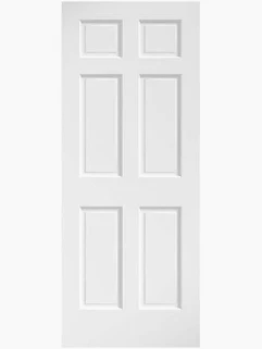 DOOR 6 PANEL HC COLON. WHITE 24" X 80"