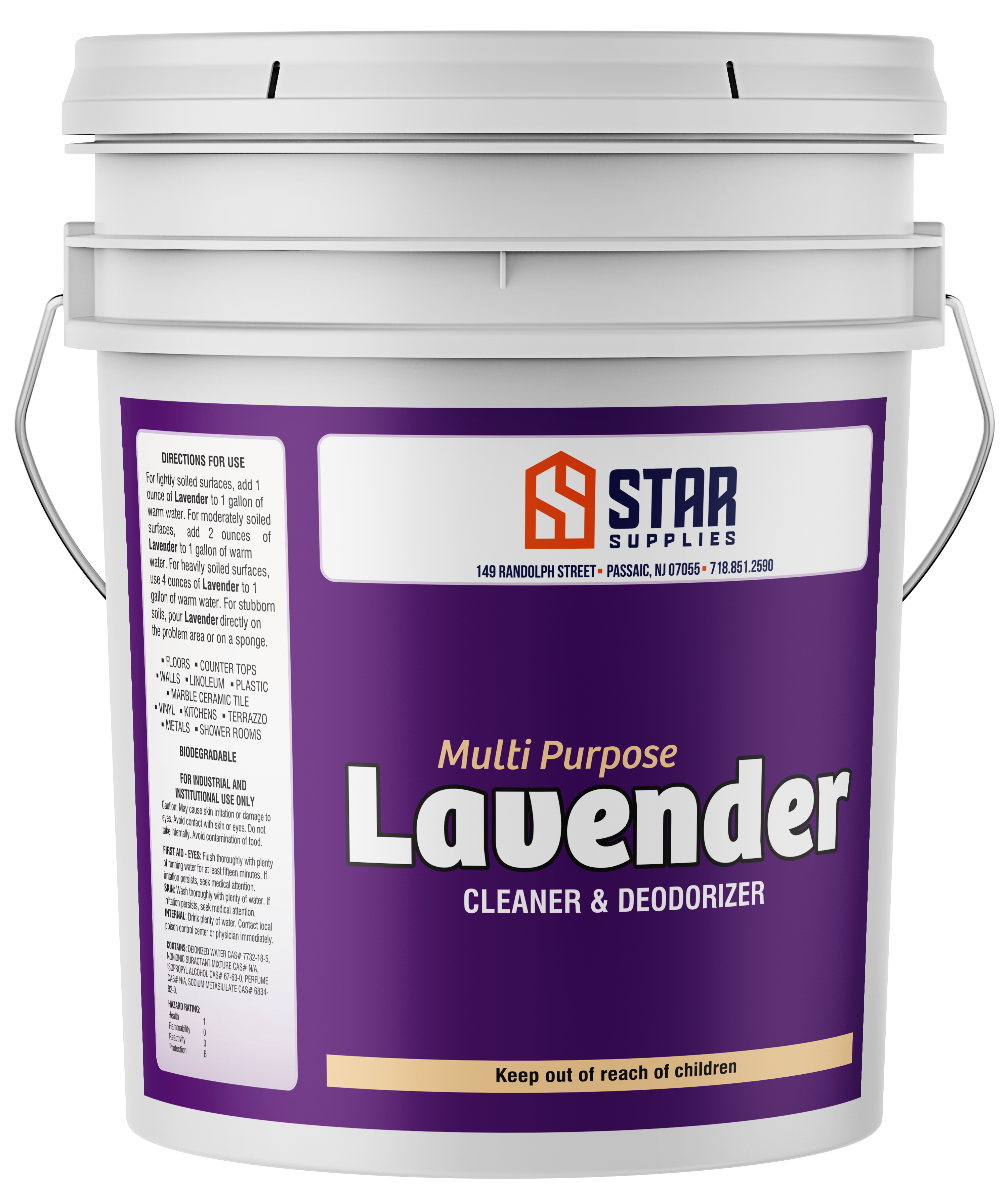 LAVENDER MULTI PURPOSE CLEANERS & DEODORIZER 5/GAL