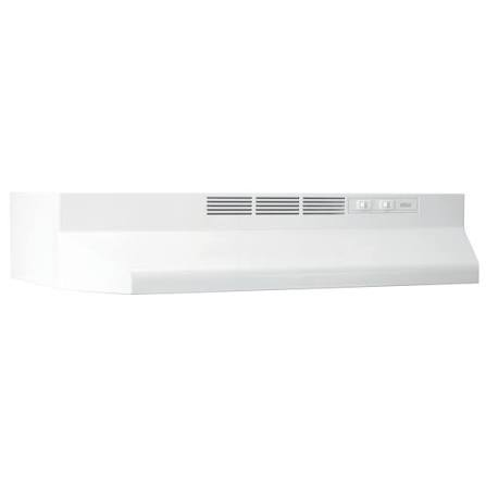 RANGE HOOD 30" WHITE BROAN 413001 DUCTLESS