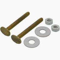 TOILET JOHNNY BOLTS 5/16 X 2 1/4 PR BRASS PLATED HB 2743P 1344012