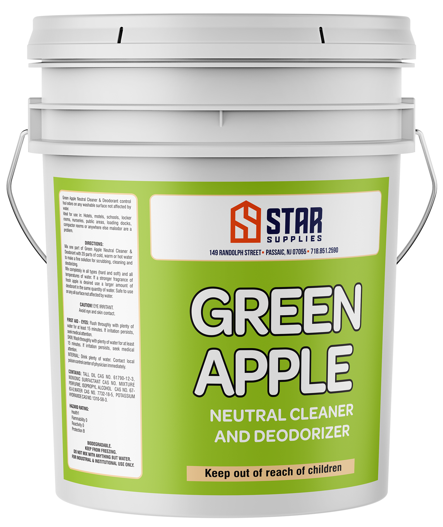 GREEN APPLE NEUTRAL DEODORANT 5/GAL