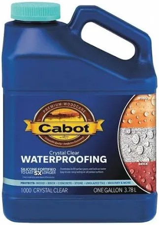 SEALER CABOT 1000 WATERPROOFING CRYSTAL CLEAR COATING  1/GAL