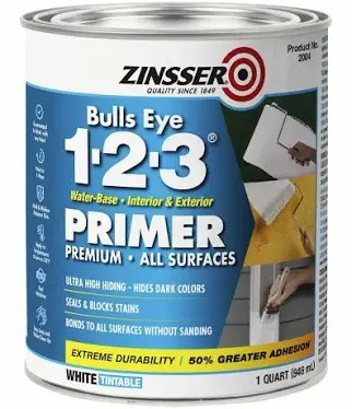 ZINSSER PRIMER BULLS EYE 1-2-3- WATER BASE  1/GAL