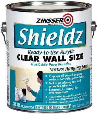 ZINSSER SHIELDZ 2101 READY TO USE ACRYLIC CLEAR WALLCOVERING PRIMER