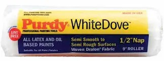 PAINT ROLLER REFILL 9" X 1/2" DOVE WHITE DOVE REFILL *PURDY* 670093