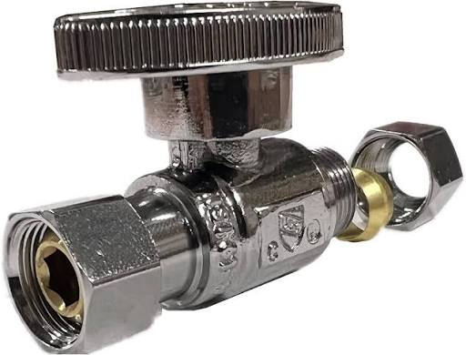 SPEEDY STRAIGHT EZ TURN 3/8" IPS X 3/8" COMP. CHROME EF82138