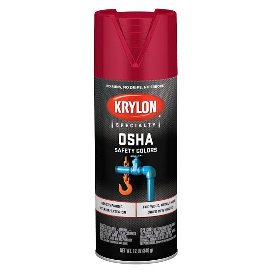 SPRAY PAINT OSHA SAFETY RED KRYLON K02116777