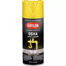 SPRAY PAINT OSHA SAFETY YELLOW  KRYLON