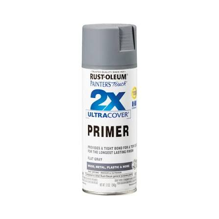 SPRAY PAINT 2X PAINTERS TOUCH RUST-OLEUM ALL PURPOSE PRIMER FLAT GRAY 249088