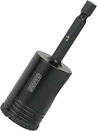 HOLE SAW DIAMOND GRIT BIT 1" DRY/WET CUT 1/4 HEX SHANK PTADHS064