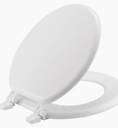 TOILET SEAT WHITE WOOD