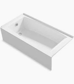 TUB WHT SALEM 5' LH STEEL