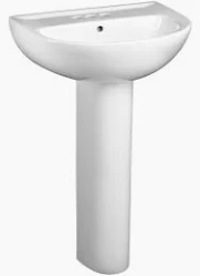 PEDESTAL LAVATORY SINK 24" X 19" PRESTIGE WHITE 4" CENTER SET
