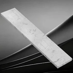 MARBLE SADDLE WHITE 4" X 24"