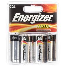 ENERGIZER MAX C BATTERY 4/PACK #1399419 #E93BP-4
