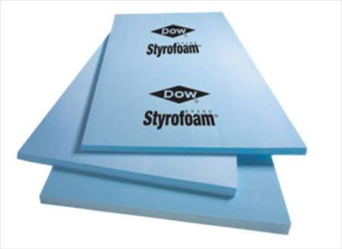 STYROFOAM 1/2" BLUE OR PINK INSULATION BOARD 4" X 8"
