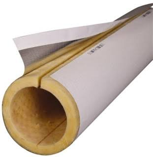 PIPE FIBERGLASS INSULATION 1" DIA X 3' - 1/2" THICK