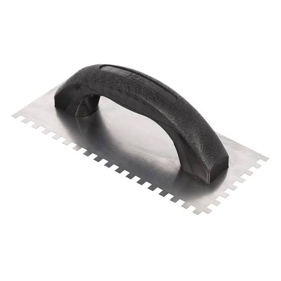 TROWEL LARGE NOTCH 9" X 4" HI CARBON STEEL F/THINSET#79838