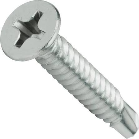 SCREWS SHEET METAL SELF DRILL  FLAT HEAD PHILIP #10 X 1/2"