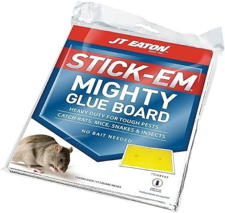 RAT GLUE TRAP PROFESSIONAL HEAVY DUTY J.T. EATON STICK-EM 157 BY PC