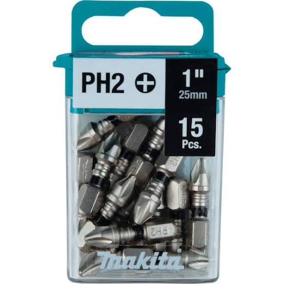 INSERT BIT #2 X 1" S-2 15/PK WITH CLEAR DISPENSER